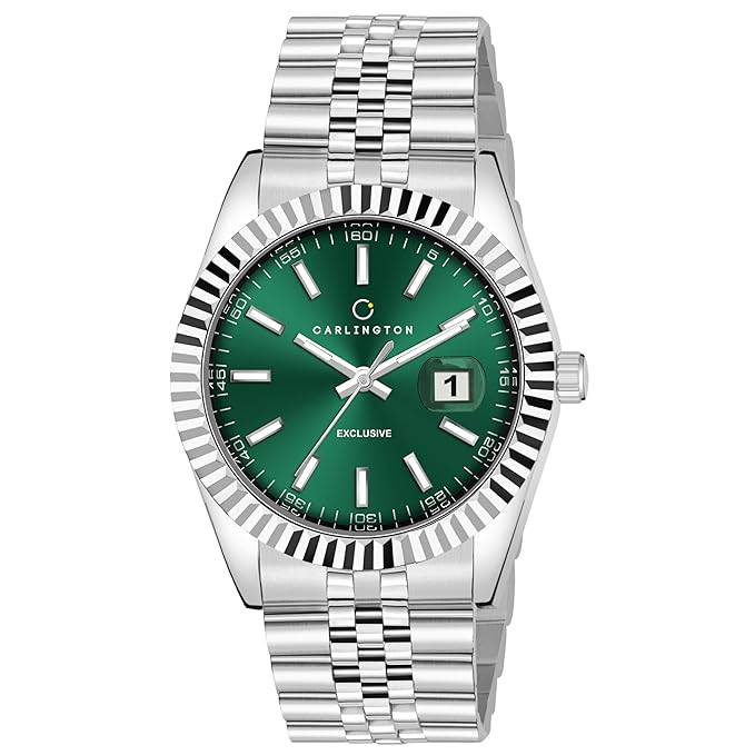 Carlington Analog Men’s Watch with Stainless Steel Chain Strap, Multi-Color Dial Options, Premium Gift Watch for Men – Stylish Casual & Formal Wrist Watch – CT 8811