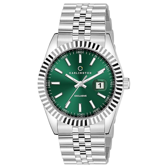 Carlington Analog Men’s Watch with Stainless Steel Chain Strap, Multi-Color Dial Options, Premium Gift Watch for Men – Stylish Casual & Formal Wrist Watch – CT 8811